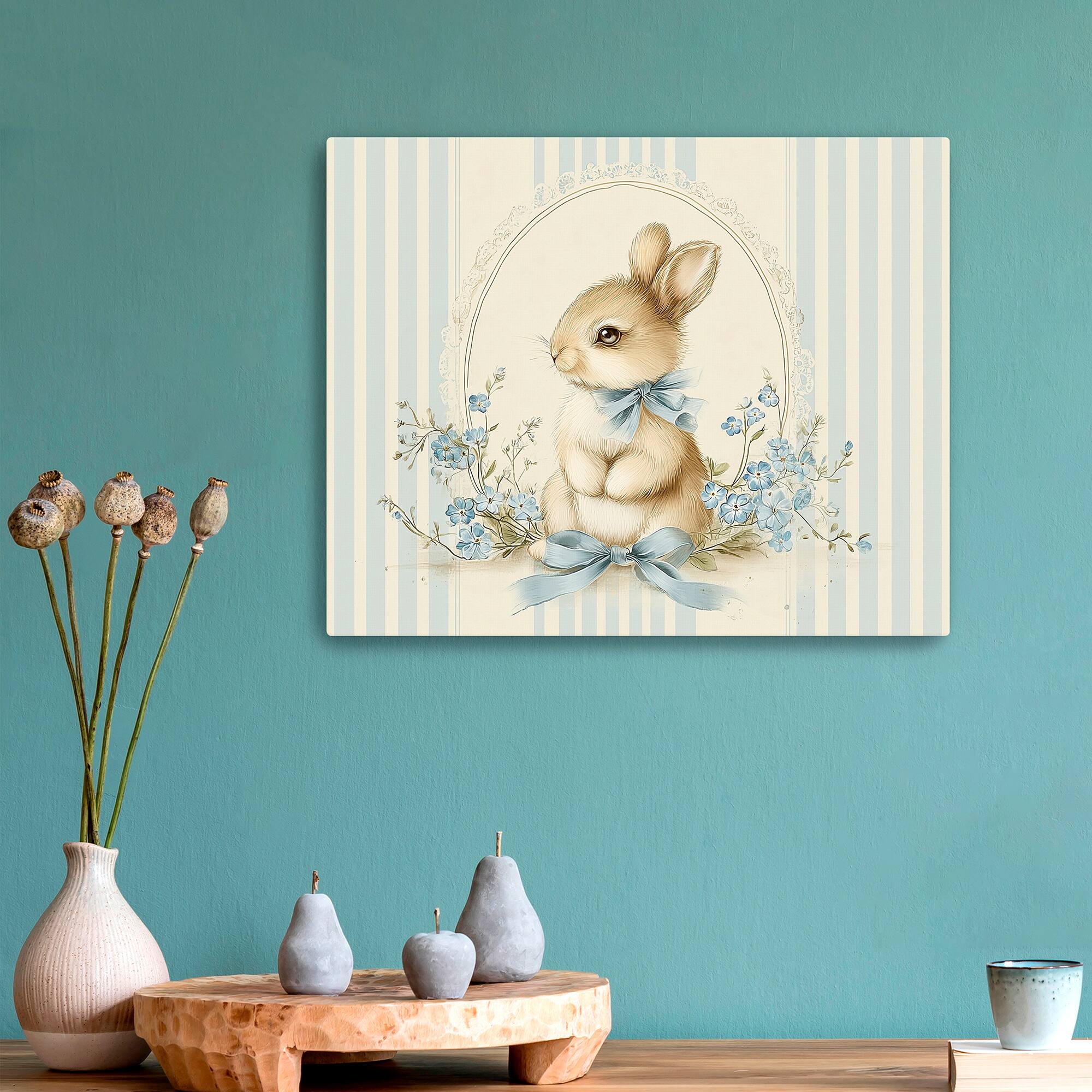 Lumaprints Springtime Bunny Canvas Giclée Art
